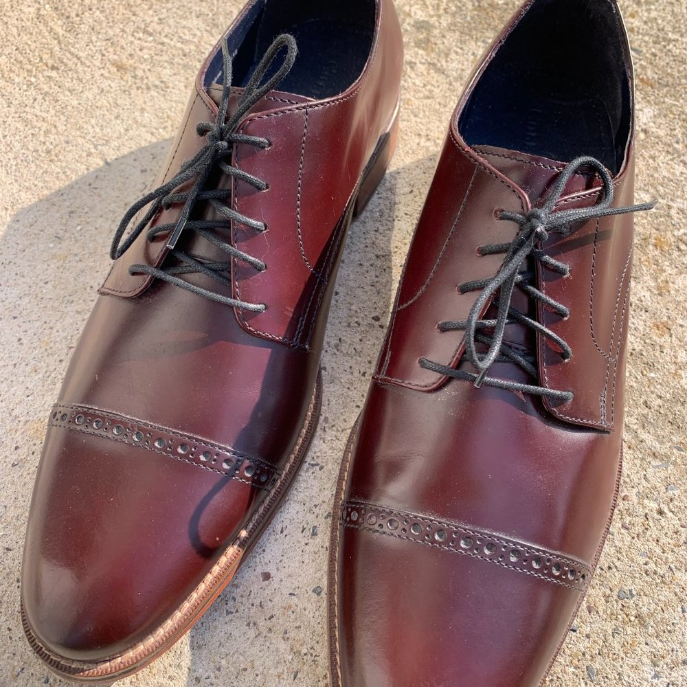 Cole Haan Men's Leather Cap Toe Oxford Size 13M  with Nike Air Technology